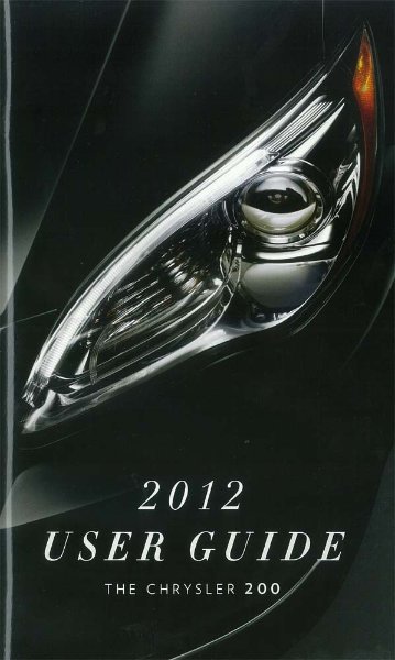 2012 Chrysler 200 Owner's Manual