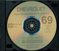 1969 CHEVORLET Full Line Body, Chassis & Electrical Service Manual sample image