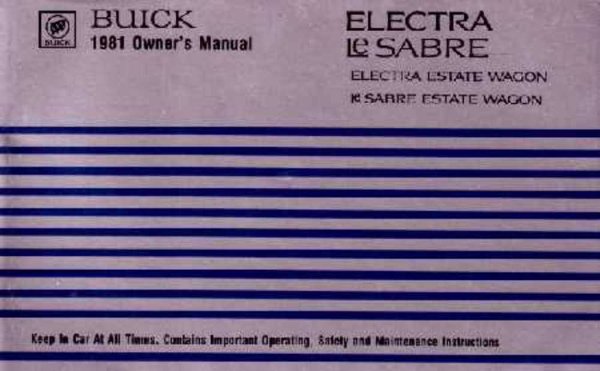 1981 Buick Electra, LeSabre Owner's Manual
