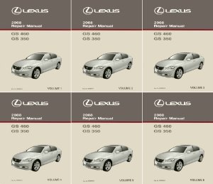2008 Lexus GS 460, GS 350 Factory Shop Service Manual