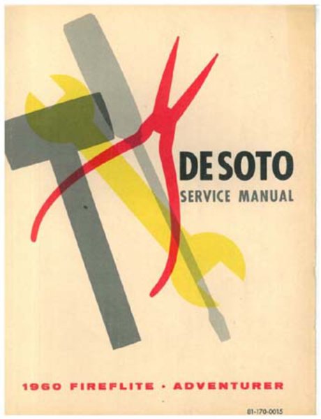 1960 DeSoto Adventurer, Fireflite Factory Shop Service Manual