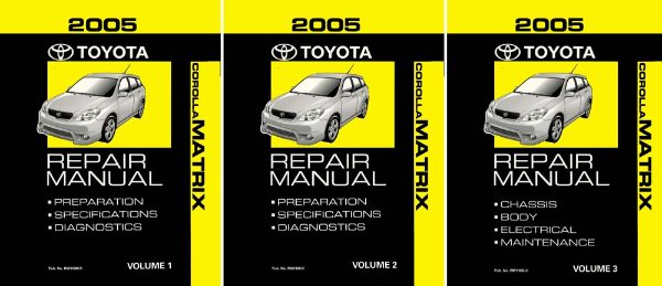 2005 Toyota Corolla Matrix Factory Shop Service Manual
