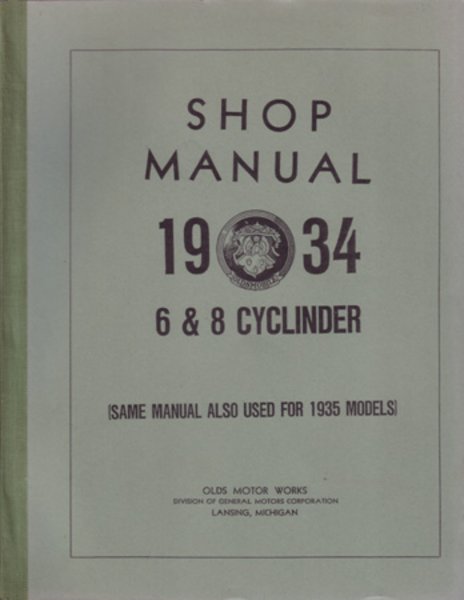 1934–1935 Oldsmobile ALL MODELS - CHASSIS Factory Shop Service Manual