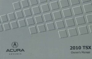 2010 Acura TSX Owner's Manual