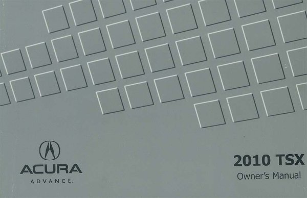 2010 Acura TSX Owner's Manual