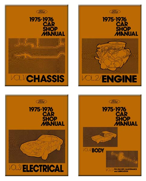 1975–1976 Ford Lincoln, Mercury - All Models Factory Shop Service Manual
