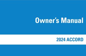 2024 Honda Accord Sedan Owners Manual User Guide