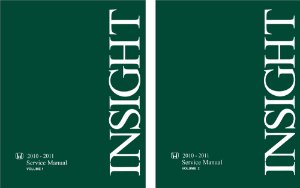 2010–2011 Honda Insight Factory Shop Service Manual