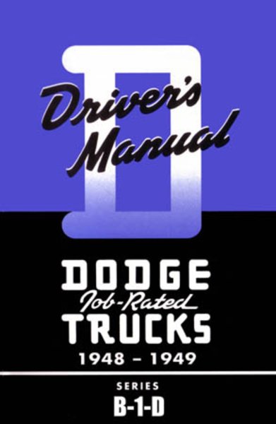 1948–1949 Dodge B-1-D Pickup Owner's Manual