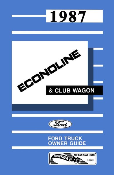 1987 Ford Econoline Owner's Manual