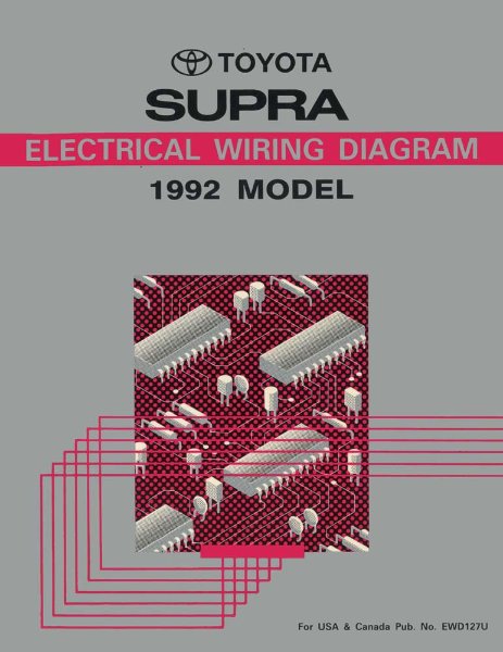 1992 Toyota Supra Wiring Diagrams Manual