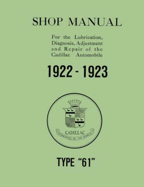1922–1923 Cadillac Type 61 Factory Shop Service Manual