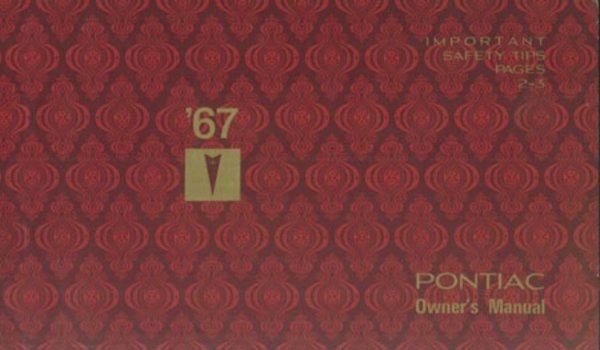 1967 Pontiac All Models Owner's Manual