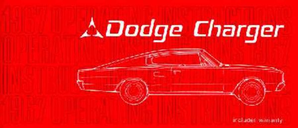1967 Dodge Charger Owner's Manual