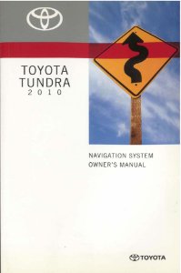 2010 Toyota Tundra Owner's Manual