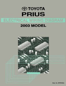 2003 Toyota Prius Wiring Diagrams Manual