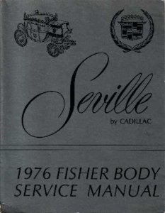 1976 Cadillac Seville Factory Shop Service Manual