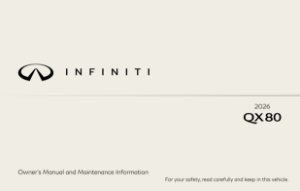 2026 Infiniti QX80 Owner's Manual