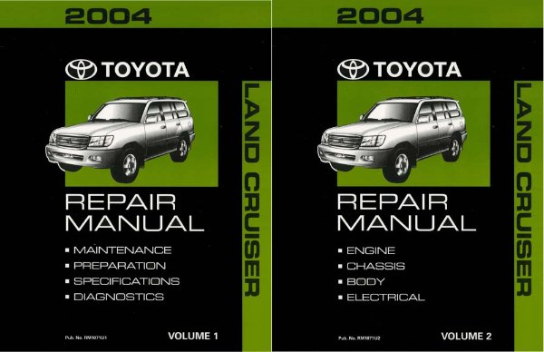 2004 Toyota Land Cruiser Factory Shop Service Manual