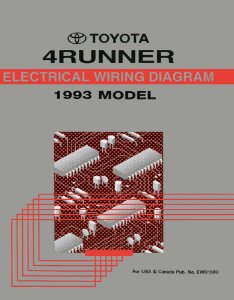 1993 Toyota 4Runner Wiring Diagrams Manual