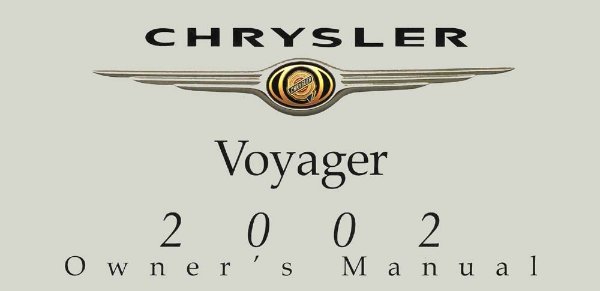 2002 Chrysler Voyager Owner's Manual