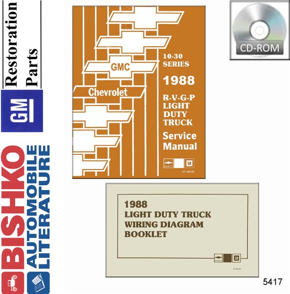 1988 Chevrolet R, V, P, G Series Truck Factory Shop Service Manual