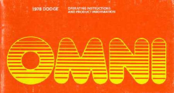 1978 Dodge Omni Owner's Manual