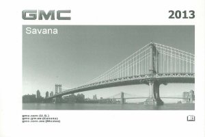 2013 GMC Savana Owner's Manual