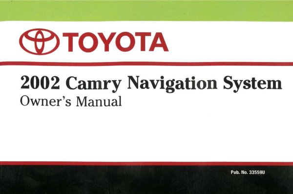 2002 Toyota Camry Owner's Manual