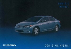 2011 Honda Civic HYBRID Owner's Manual