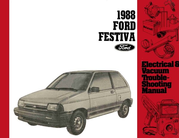1989 Ford Festiva Wiring Diagrams Manual