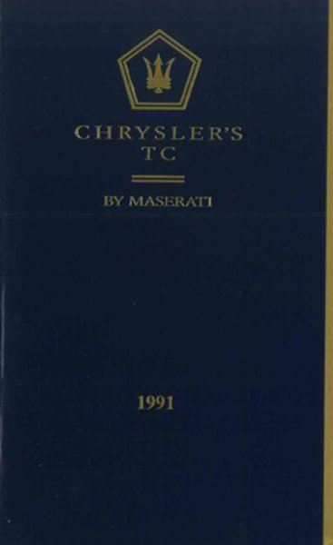 1991 Chrysler Maserati Owner's Manual