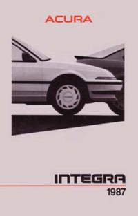 1987 Acura Integra Owners Manual User Guide