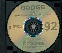 1992 DODGE VIPER Body, Chassis & Electrical Service Manual sample image