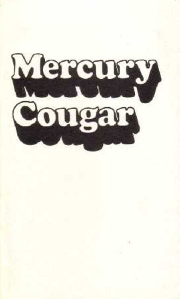 1974 Mercury Cougar Owner's Manual