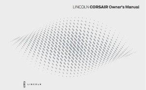 2025 Lincoln Corsair Owner's Manual