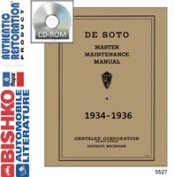1934-36 DESOTO Full Line Body, Chassis & Electrical Service Manual sample image