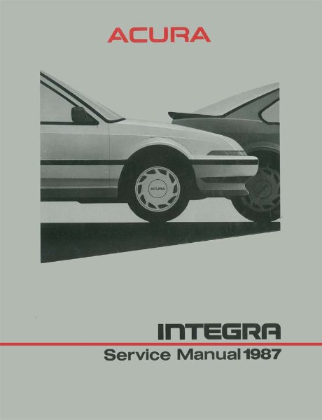 1987 Acura Integra Factory Shop Service Manual