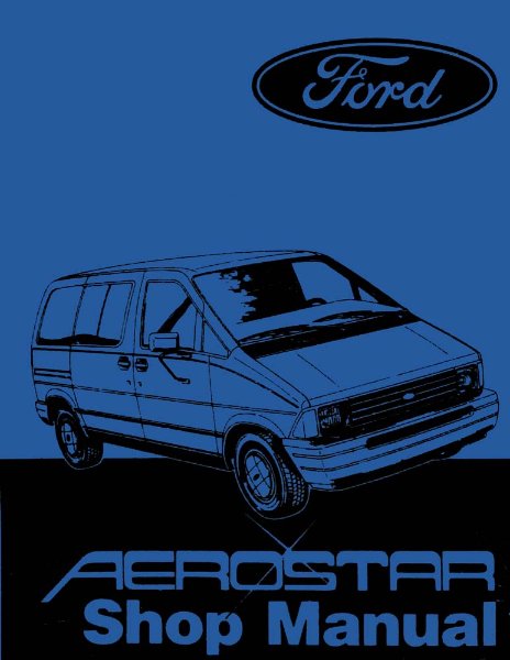 1987 Ford Truck Aerostar Factory Shop Service Manual