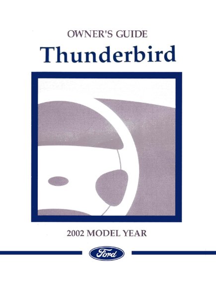 2002 Ford Thunderbird Owner's Manual