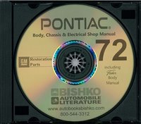 1972 PONTIAC Full Line Body, Chassis & Electrical Shop Manual sample image
