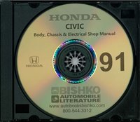 1991 HONDA CIVIC Body, Chassis & Electrical Service Manual sample image