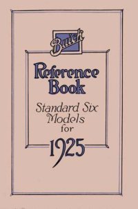 1925 Buick Standard Six 6 Owners Manual User Guide