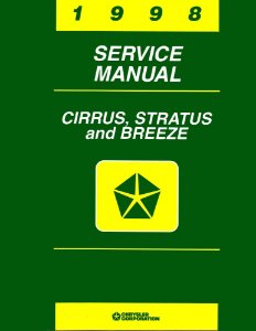 1998 Chrysler Cirrus, Stratus, Breeze Factory Shop Service Manual