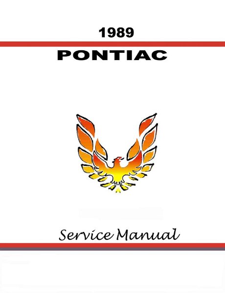 1989 Pontiac Firebird Factory Shop Service Manual