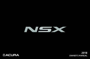 2018 Acura NSX Owner's Manual