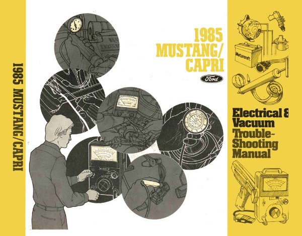 1985 Ford Mustang, Capri EVTM Wiring Diagrams Manual
