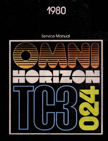 1980 Dodge Omni, Horizon Factory Shop Service Manual