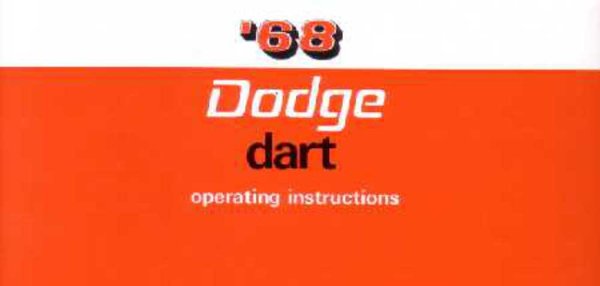 1968 Dodge Dart Owner's Manual