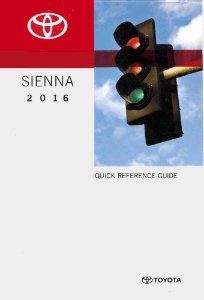 2016 Toyota Sienna Owner's Manual